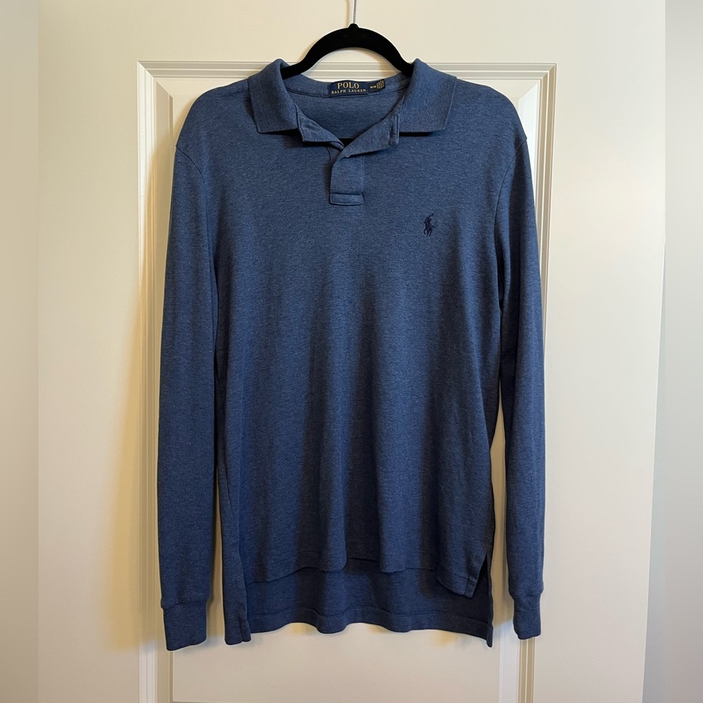 Polo Ralph Lauren long sleeve blue polo